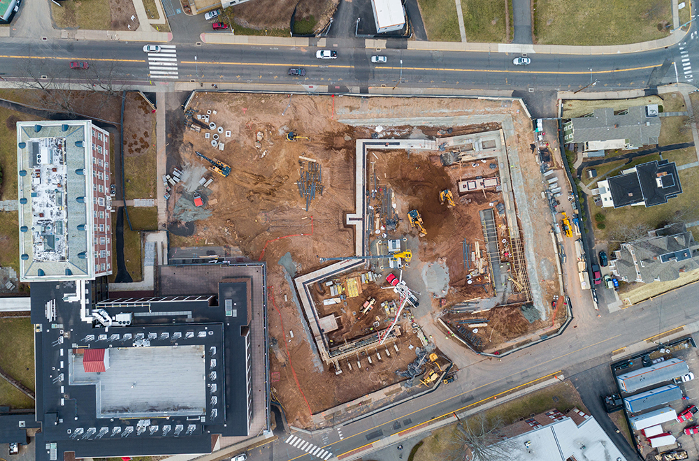 Public Affairs Center, New Science Building Construction on Schedule